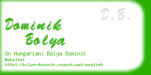 dominik bolya business card